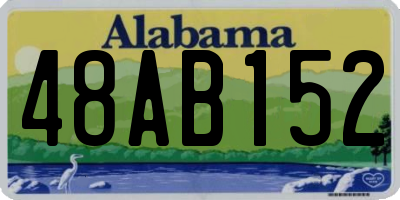 AL license plate 48AB152