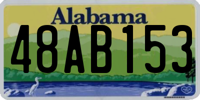 AL license plate 48AB153
