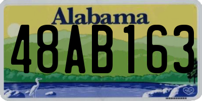 AL license plate 48AB163