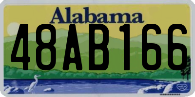 AL license plate 48AB166