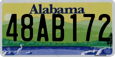 AL license plate 48AB172