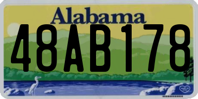 AL license plate 48AB178
