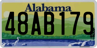 AL license plate 48AB179