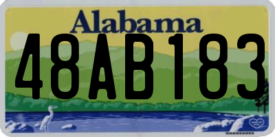 AL license plate 48AB183