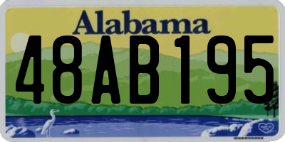 AL license plate 48AB195
