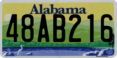 AL license plate 48AB216
