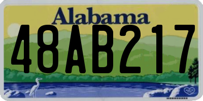 AL license plate 48AB217