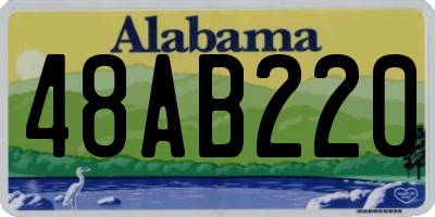 AL license plate 48AB220