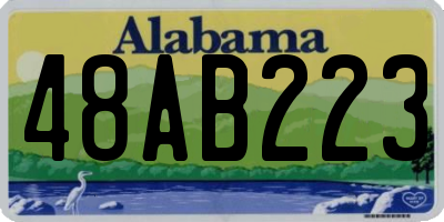 AL license plate 48AB223