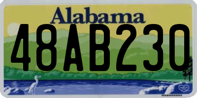 AL license plate 48AB230