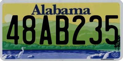 AL license plate 48AB235
