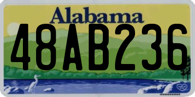 AL license plate 48AB236