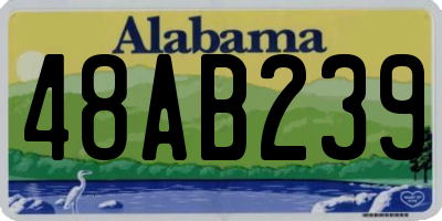AL license plate 48AB239