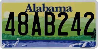 AL license plate 48AB242