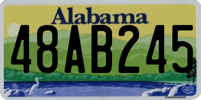 AL license plate 48AB245