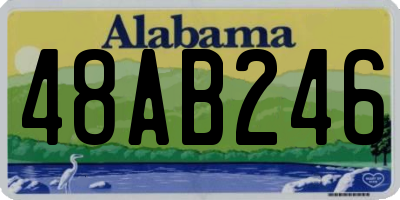 AL license plate 48AB246