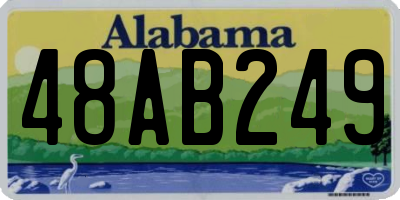 AL license plate 48AB249