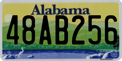 AL license plate 48AB256