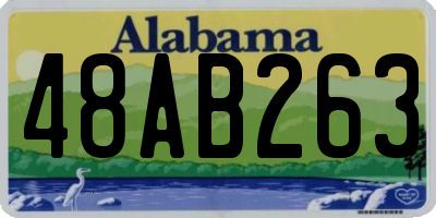 AL license plate 48AB263