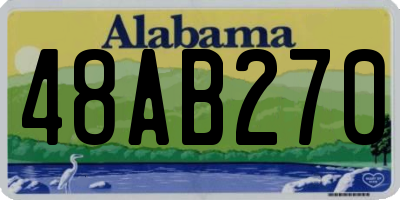 AL license plate 48AB270