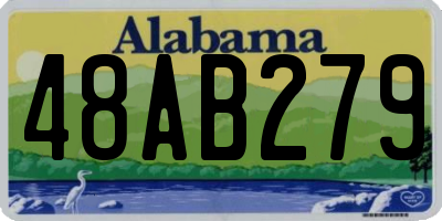 AL license plate 48AB279