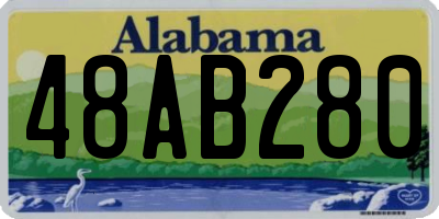 AL license plate 48AB280