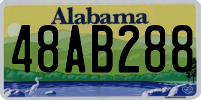 AL license plate 48AB288