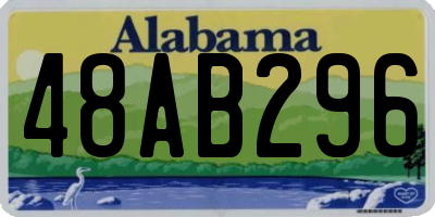 AL license plate 48AB296