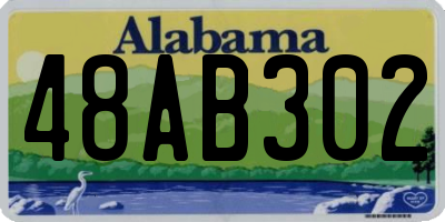 AL license plate 48AB302