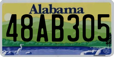 AL license plate 48AB305