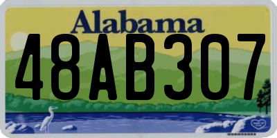 AL license plate 48AB307