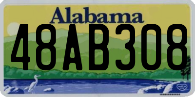 AL license plate 48AB308