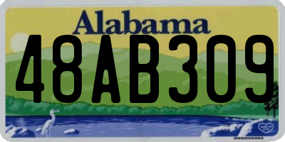 AL license plate 48AB309