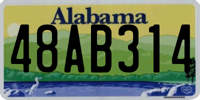 AL license plate 48AB314