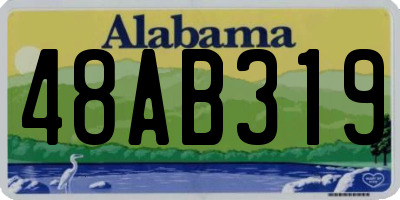 AL license plate 48AB319
