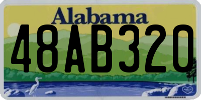 AL license plate 48AB320