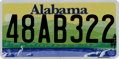 AL license plate 48AB322