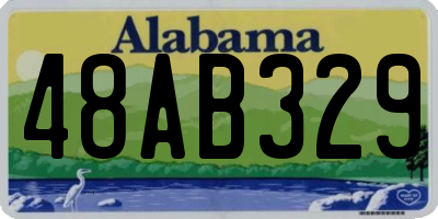 AL license plate 48AB329
