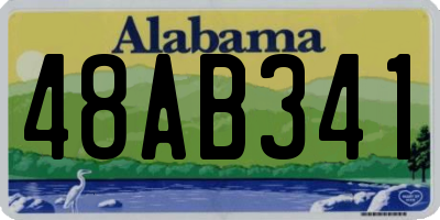 AL license plate 48AB341