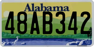 AL license plate 48AB342