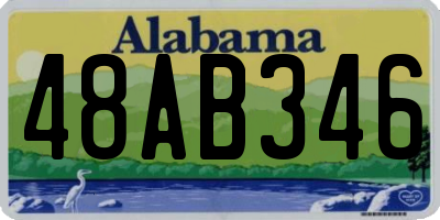 AL license plate 48AB346