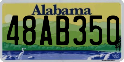 AL license plate 48AB350