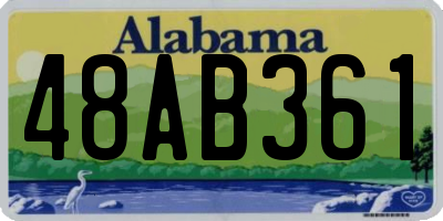 AL license plate 48AB361