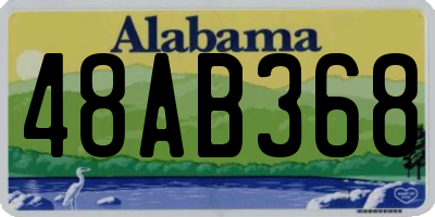 AL license plate 48AB368