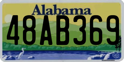 AL license plate 48AB369