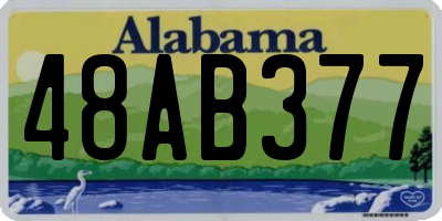 AL license plate 48AB377