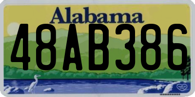 AL license plate 48AB386