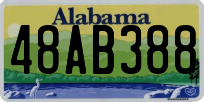 AL license plate 48AB388