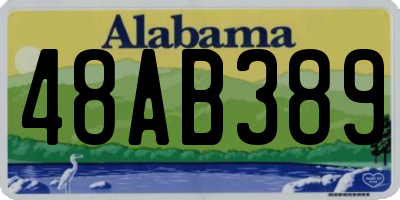 AL license plate 48AB389