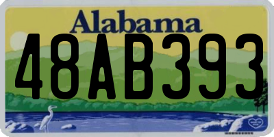 AL license plate 48AB393